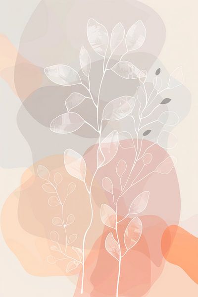 Frühlingshafte Abstrakte Line Art von Poster Art Shop