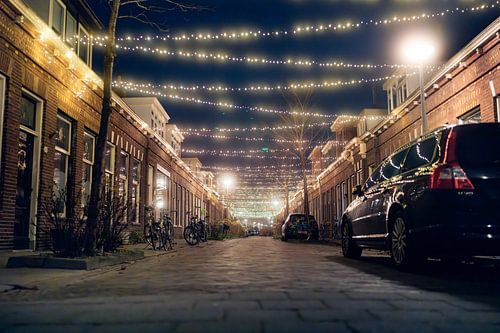 Eclairage de la fête Nieuwe Blekerstraat, Groningen