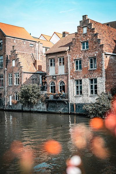 Gentse Grandeur: Zonovergoten Balkonmomenten in Historische Pracht van Youp Linders