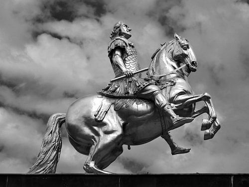 Statue &quot;Goldener Reiter&quot; in Dresden