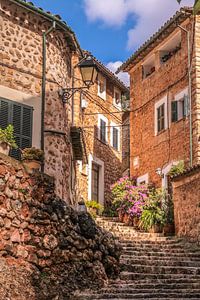 Fornalutx in den Bergen der Serra de Tramuntana, Mallorca