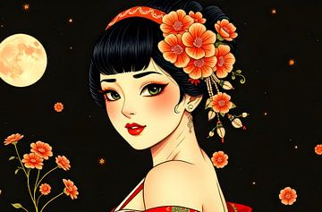 Geisha in het water van Egon Zitter