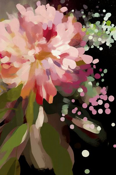 Kleurrijke abstracte tropische bloemen van Floral Abstractions