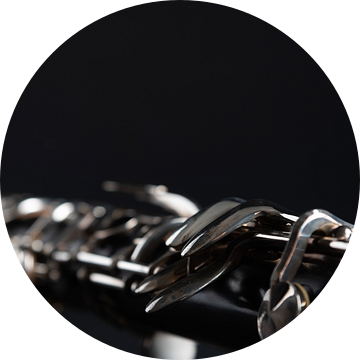 Close-up van klarinet van Anita Visschers