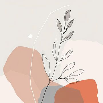 Abstracte lijnkunst van Poster Art Shop