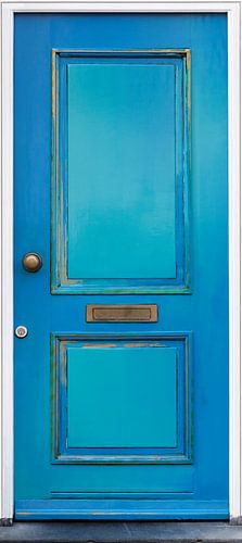 Porte bleue