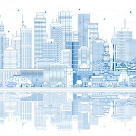 Australien Skyline von Stef van Campen