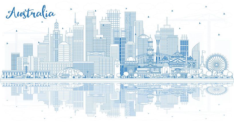 Australia Skyline by Stef van Campen