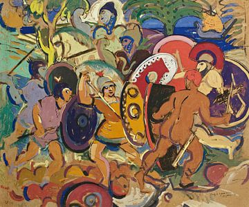 Albert Gleizes - Episode uit de Trojaanse oorlog (1929) van Peter Balan
