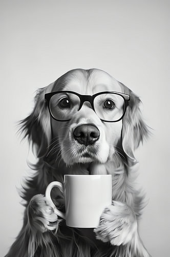 Morning Coffee Dog