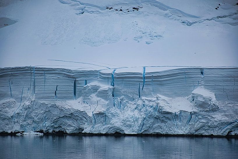 Blue cracks in the ice sheet by Frank's Awesome Travels