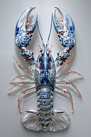 Lobster Luxe - Delft blue Swarovski glass