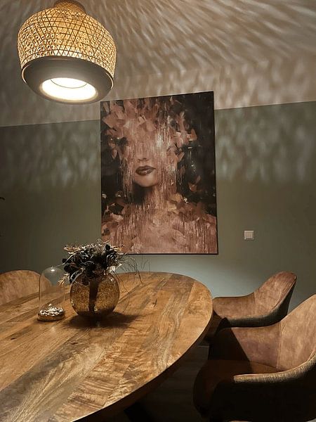 Customer photo: Fierce by Jacky, on canvas