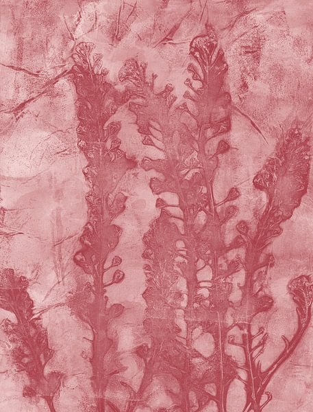 Natural botanical beauty. Plants in warm red. by Dina Dankers