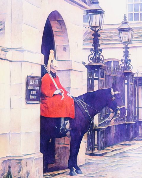 Royal Bodyguard in London by zam art