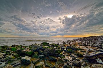 Rock coast of Vlissingen by Anton de Zeeuw
