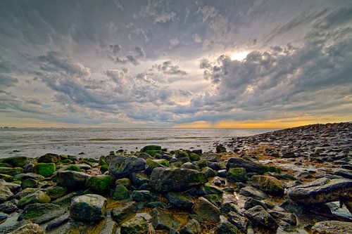 Rock coast of Vlissingen by Anton de Zeeuw