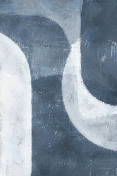Fluid Flat | Blau von Kanzo