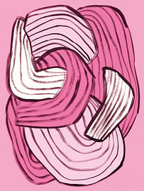 Abstract Pink Flow by Catalina Somolinos