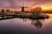 Kinderdijk net voor zonsopgang van Patrick Rodink