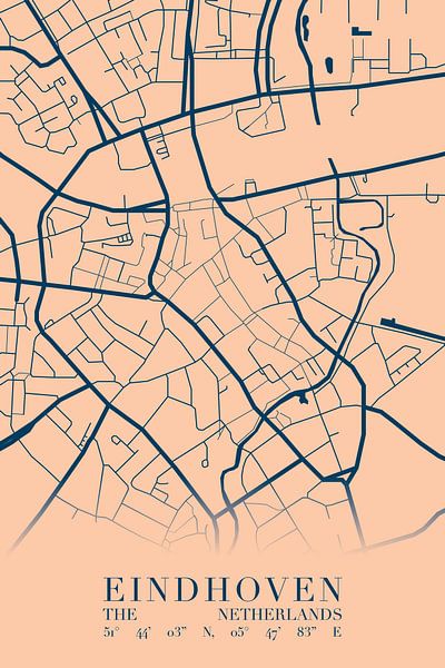 City map of Eindhoven by Walljar