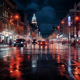 Amsterdam at night by TheXclusive Art