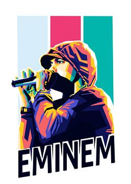 Eminem Wpap pop art van Wpap Malang