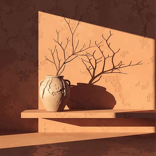 Wüste Einsamkeit Goldene Stunde Studie