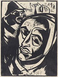 Max Pechstein – Wounded Soldier, 1917