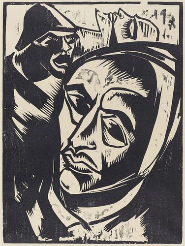 Max Pechstein - Gewonde soldaat, 1917