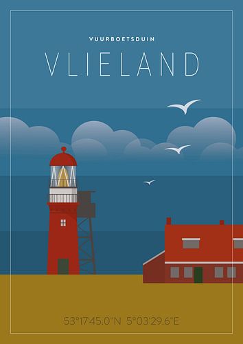 Vlieland-Leuchtturm auf der Feuerbogendüne