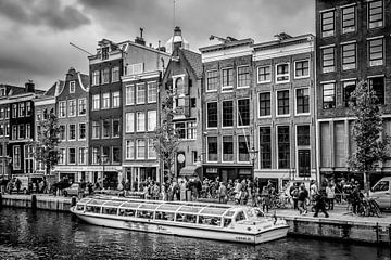 AMSTERDAM Prince's Canal | monochrome by Melanie Viola