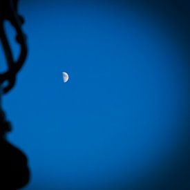 Mond bei Nacht Laterne von Tjeerd Knier