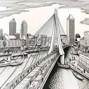 Rotterdam im Stil von Escher von Artsy