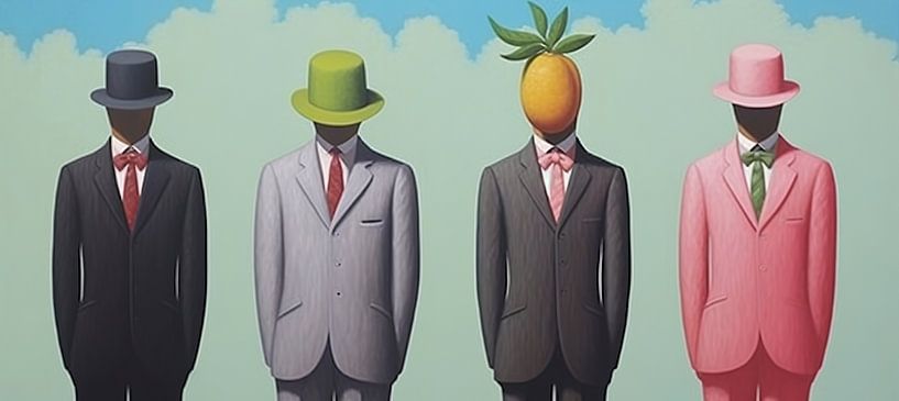 Mango | Dali, Magrittte en Miro Stijl van ARTEO Schilderijen
