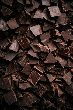 Pure chocolade chips - Verleidelijk lekker van Poster Art Shop