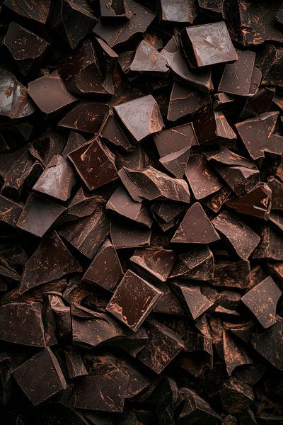 Pure chocolade chips - Verleidelijk lekker van Poster Art Shop