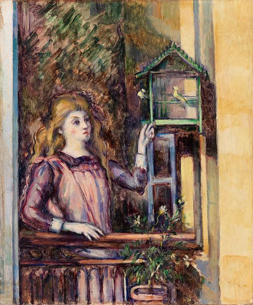 Jeune fille à la volière, Paul Cézanne (ca. 1888) par Atelier Liesjes