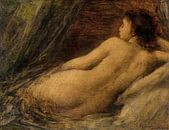 Reclining Nude, Henri Fantin-Latour by Meesterlijcke Meesters thumbnail