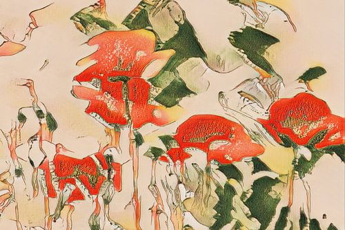 Kreativer digitaler Blumendruck