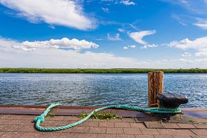 Anlegestelle im Hafen von Wieck auf dem Fischland-Darß