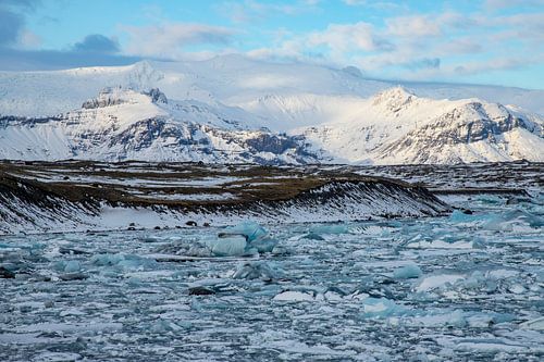 Landschap IJsland, Jökulsárlón en Diamant Beach
