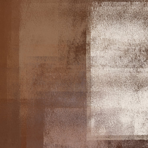 Abstracte kunst in roestbruin en wit. Set van 2. Nr. 1
