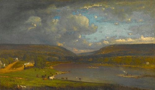 Op de Delaware rivier, George Inness...