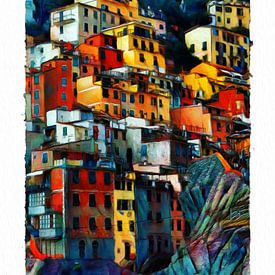 Cinque Terre in the dark by Joost Hogervorst