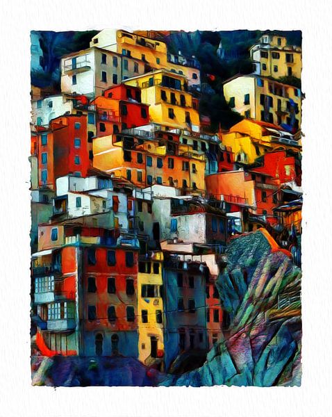 Cinque Terre in der Dunkelheit von Joost Hogervorst