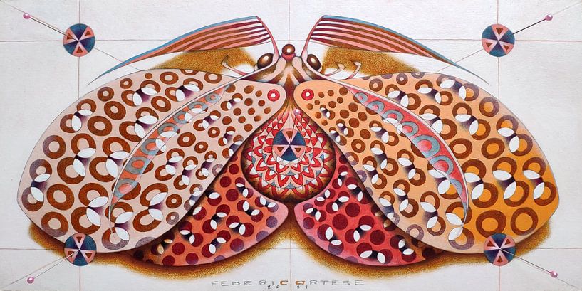 Chromatischer Schmetterling - rosa von federico cortese