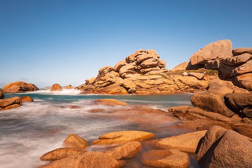 Atlantic Ocean coast in Brittany, France