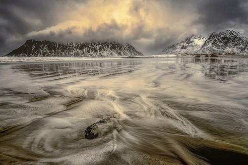 Magical Sunset Ski Sands