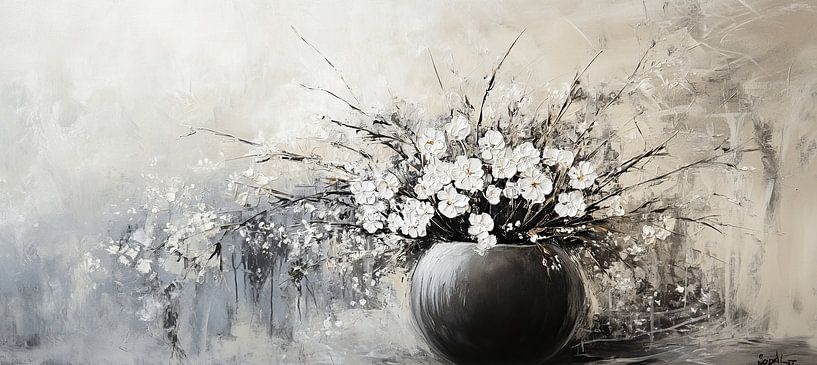 Still Life with Flowers 48.8225 by ARTEO Paintings